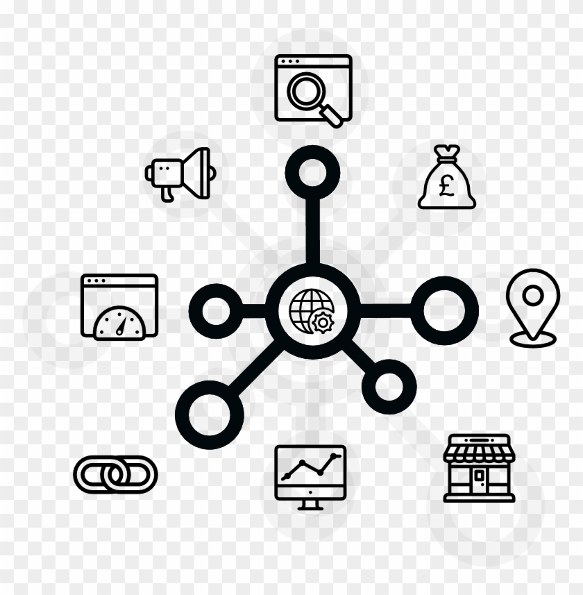 Seo Services Semantic Web Page Background - Multi Channel Icon Clipart