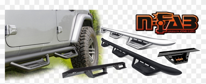 Rough Country Nerf Step Bars - Jeep Wrangler Clipart