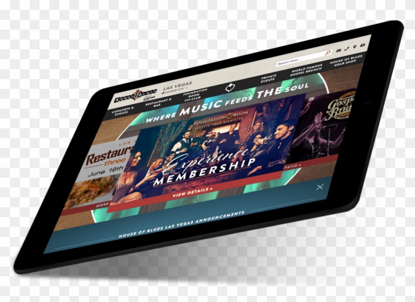 House Of Blues - Tablet Computer Clipart #5093007
