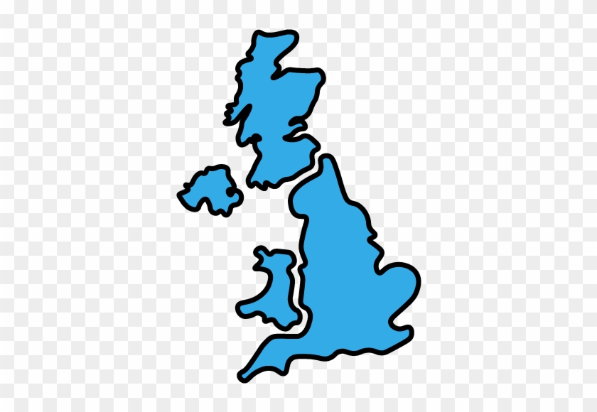 United Kingdom - Uk Map Shadow Clipart #5094030