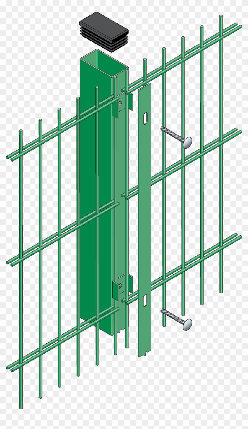 Double Wire Mesh Fencing Dulok - Double Wire Fence Clipart #5094089