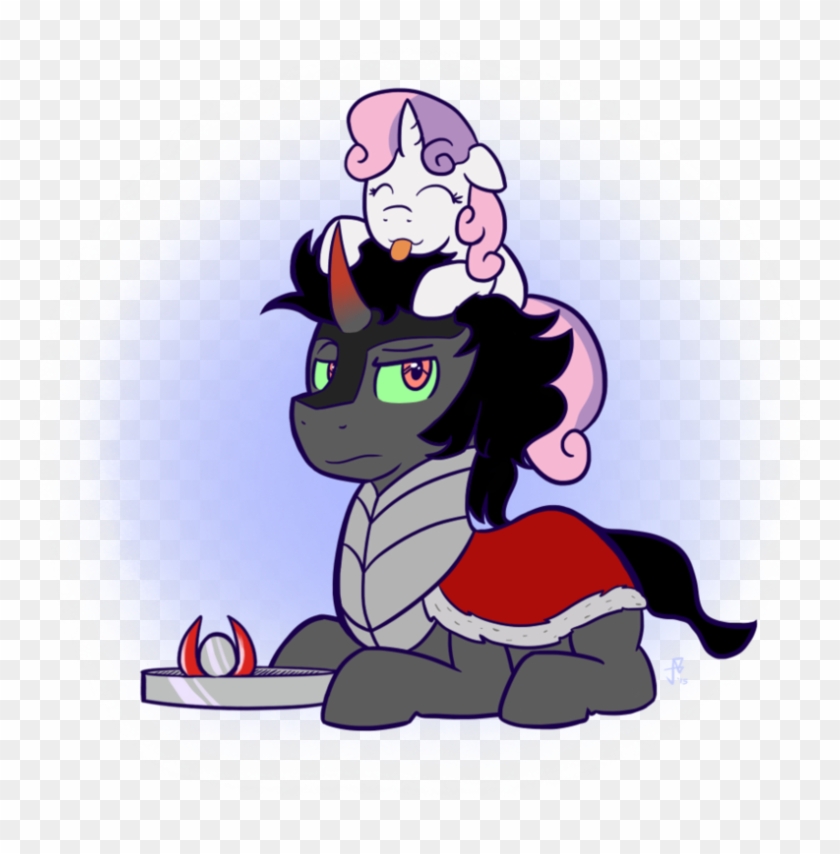 My Little Pony - Mlp Sweetie Belle And King Sombra Clipart
