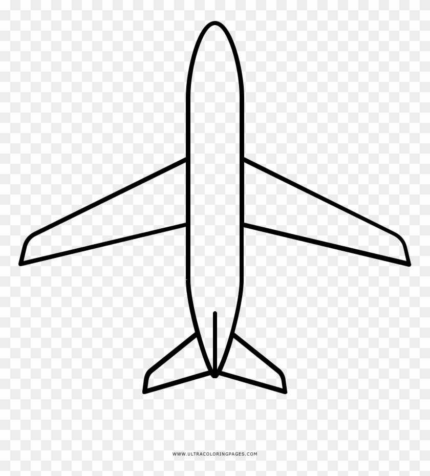 Avião Branco Png - Aviao Preto E Branco Png Clipart