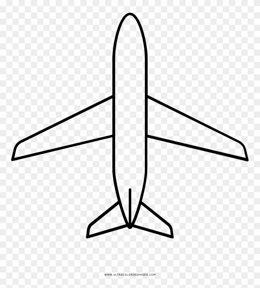 Avião Branco Png - Aviao Preto E Branco Png Clipart #5094509