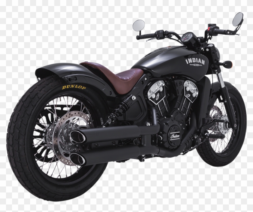 Vance & Hines Black Twin Slash Exhaust Mufflers For Clipart