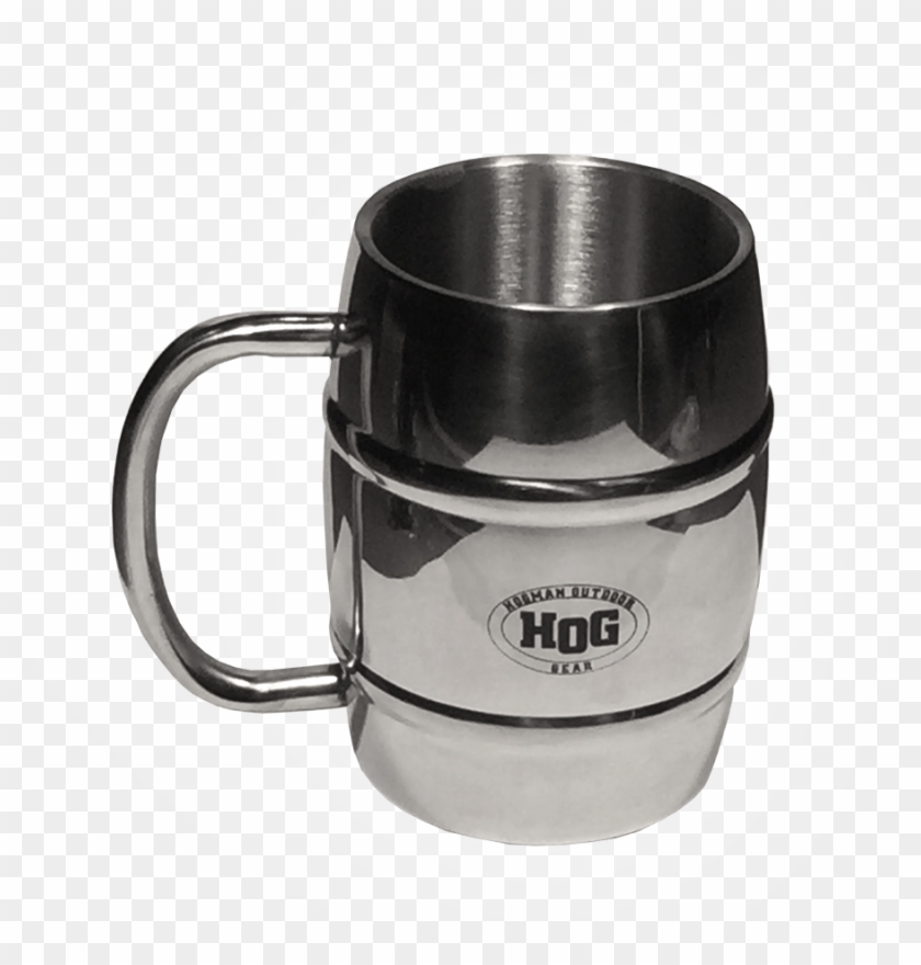 Stainless Steel Whiskey Barrel Mug - Beer Stein Clipart #5095230