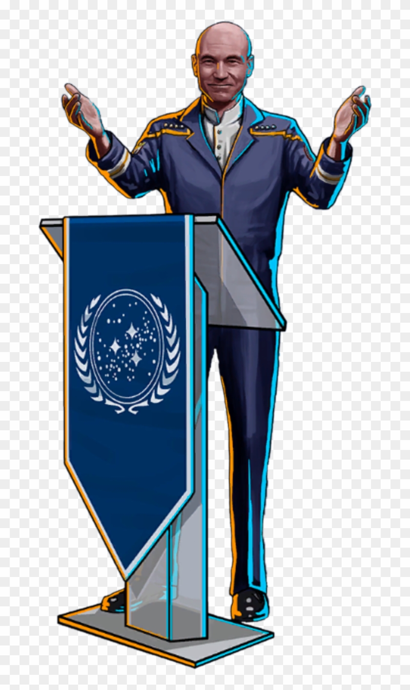 C - O - P - Founder Picard - Captain Picard Star Trek Timelines Clipart #5095466