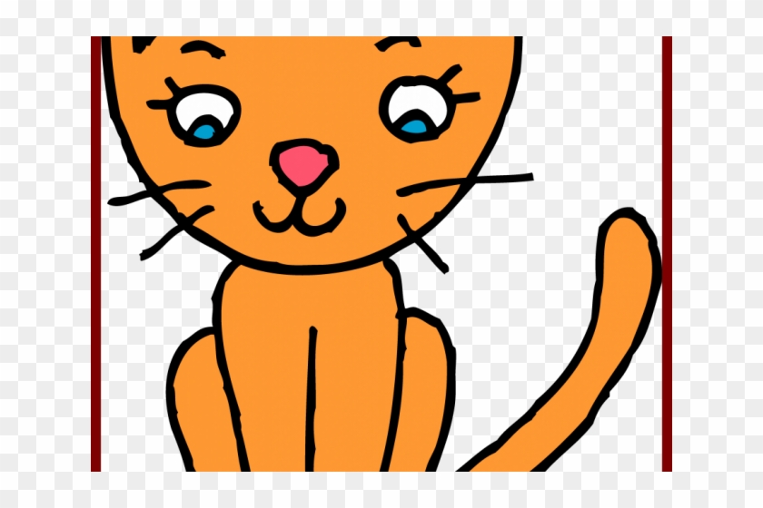 Tabby Cat Clipart Cute Orange Cat - Cat Clipart Black And White Png Transparent Png