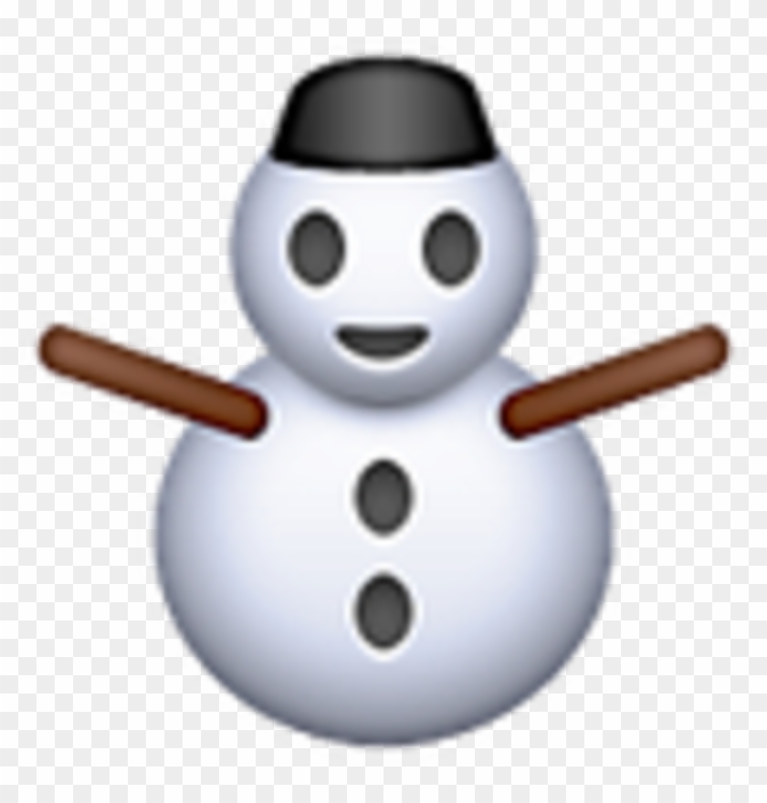 Snowman - Iphone Christmas Emoji Png Clipart #5096478