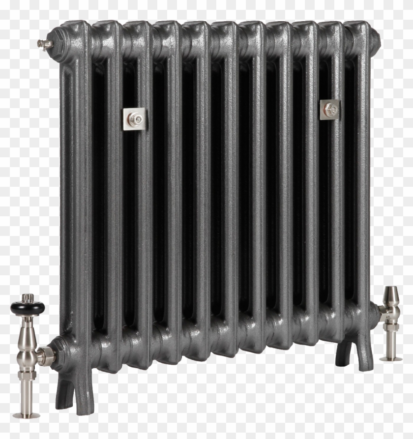 Grace 2 Column 25in, 17 Sections Cast Iron Radiator - Black Cast Iron Radiators Clipart #5096521