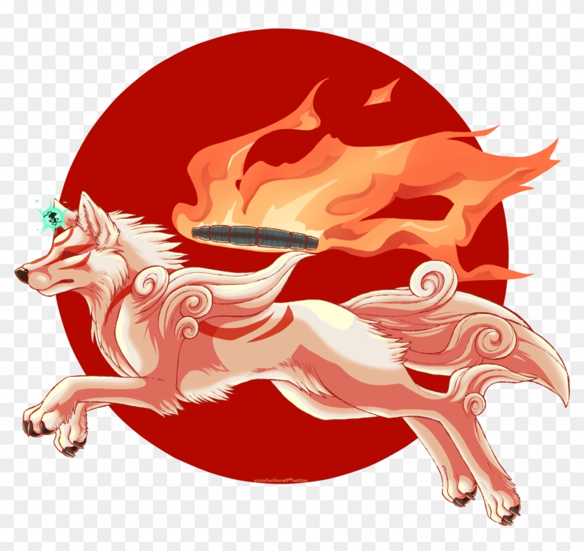 Transparent Okami Amaterasu Clipart
