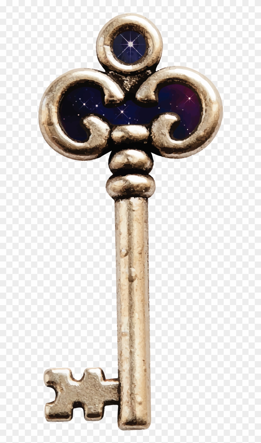 The Star-crossed Key - Body Jewelry Clipart #5096749