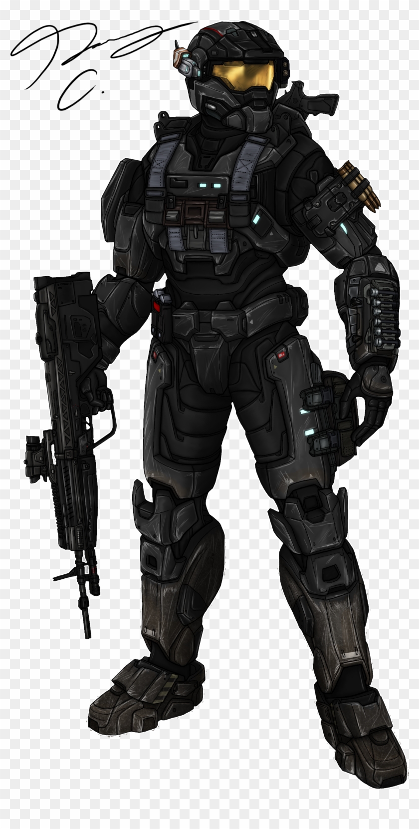 Another Commissioned I Ve Done This Time - Spartan Halo Clipart