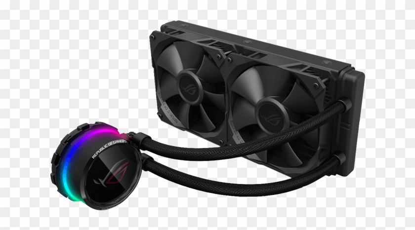 Rog Ryuo 240, 240mm Radiator, Liquid Cooling System - Asus Rog Ryuo 240 Clipart