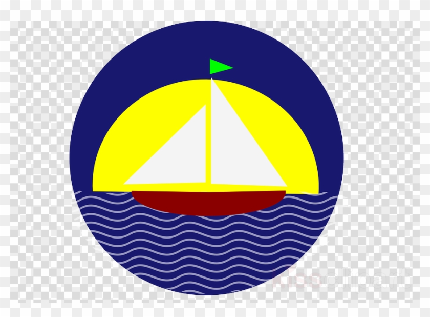 Sail Boat And Sun Clip Art Clipart Sailboat Clip Art - Avengers Logo Transparent - Png Download #5097125