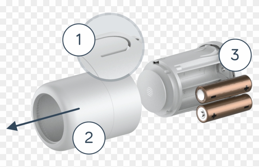 Press Down The 'tab' And Slide The Casing Off The Hive - Gun Barrel Clipart