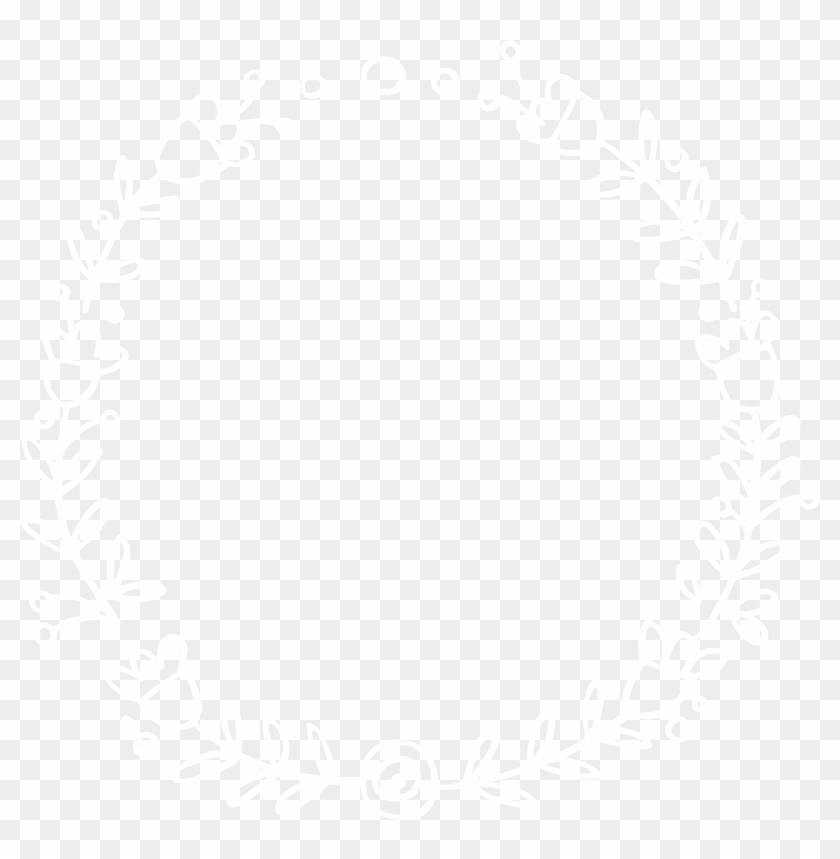 White Wreath 1 White Wreath - Johns Hopkins Logo White Clipart #5097797