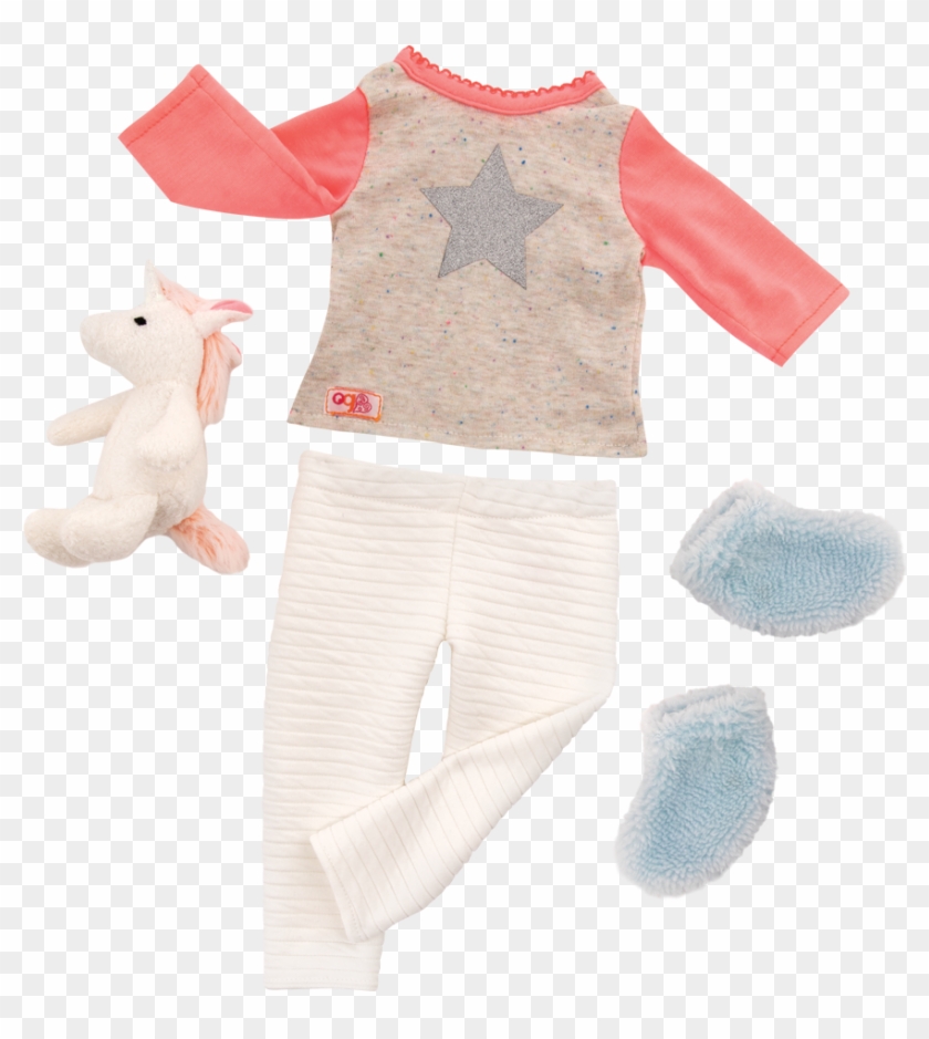 Unicorn Wishes Pajama Outfit - Our Generation Outfits Clipart