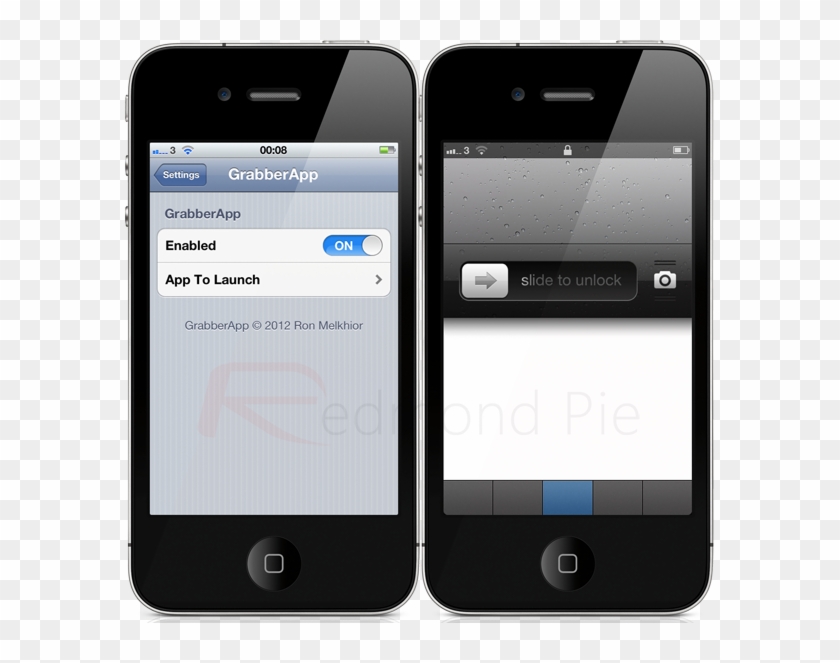 Launch Third-party Apps From The Camera Lock Screen - Slide To Unlock Ios 4 Clipart