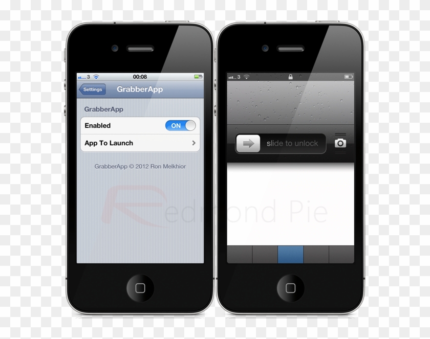 Launch Third Party Apps From The Camera Lock Screen Slide To Unlock Ios 4 Clipart 5099305 Pikpng