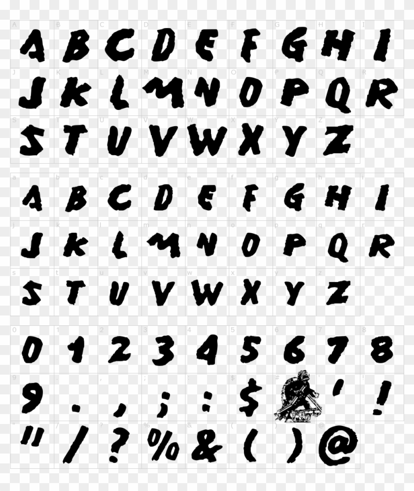 Gamera Font - Spongeboy Me Bob Font Clipart