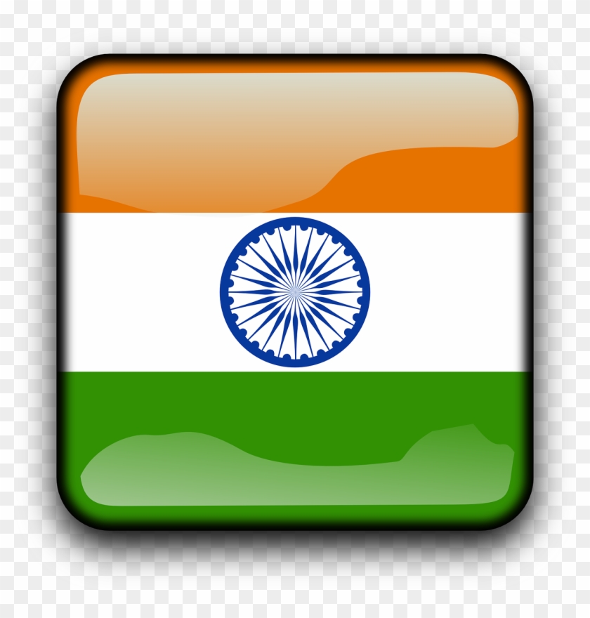 Hammer And Sickle In Star Clip Art Download - Small Image Of Indian Flag - Png Download