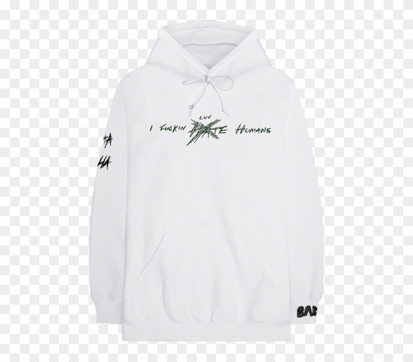 A Limited-edition Bad Vibes Forever Capsule Collection - Xxxtentacion I Luv Humans Hoodie Clipart #510070