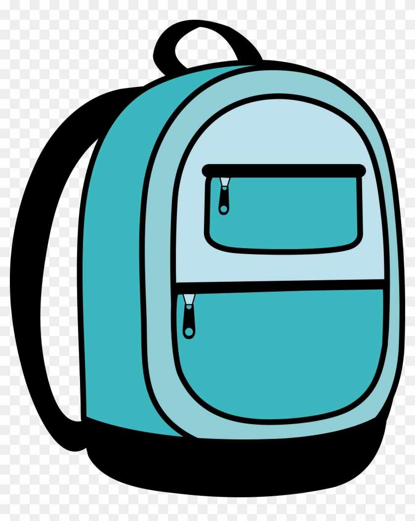 School Vector Transparent Download Techflourish Collections - Teal Backpack Clipart - Png Download