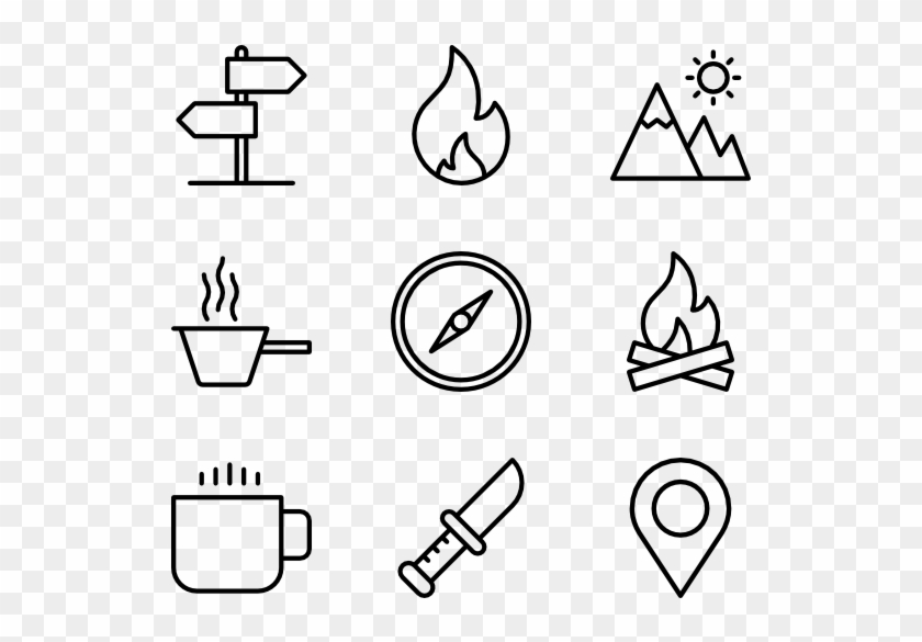 Camping - Birthday Vector Icon Clipart #510295