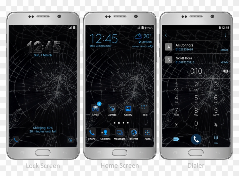 Shattered Glass - Iphone Clipart