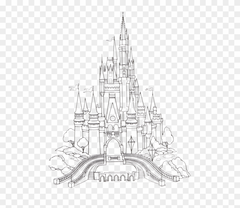 Stupid Bullshit Transparent Disney Castle Cinderella - Castle Picture To Colour Clipart