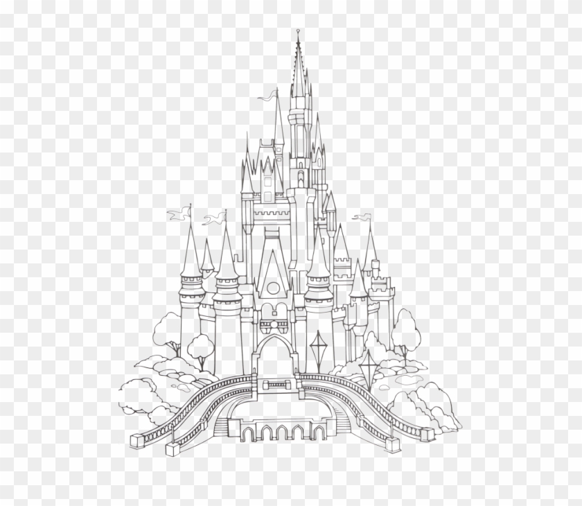 Stupid Bullshit Transparent Disney Castle Cinderella - Castle Picture To Colour Clipart #510917