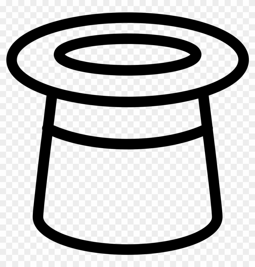 Black Icon Free Download - Upside Down Hat Emoji Clipart