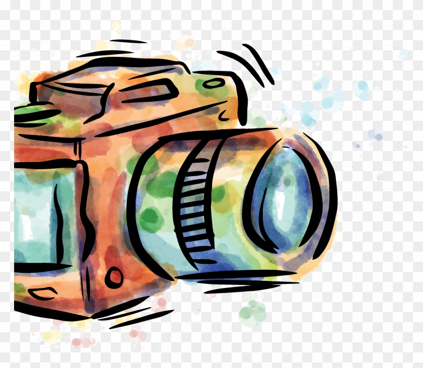 Camera Drawing Photography - Camera Vector Hd Clipart