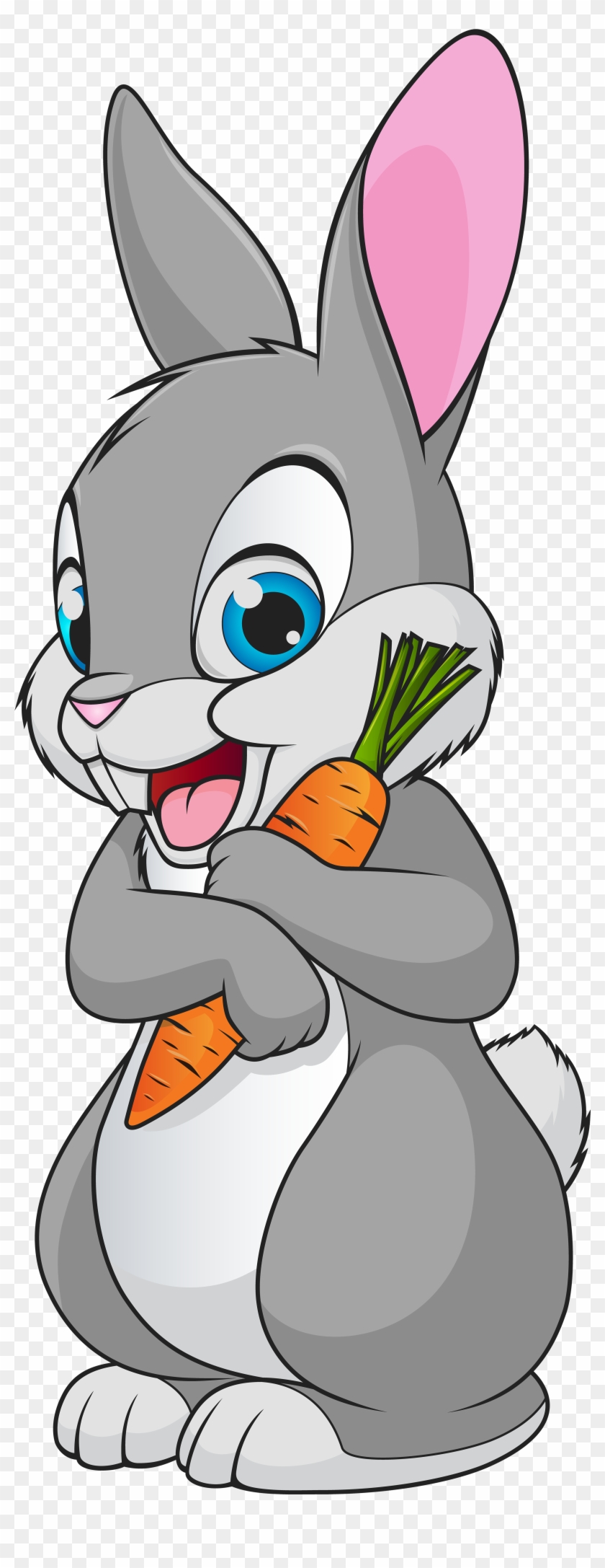 3259 X 8000 54 - Bunny Rabbit Cartoon Clipart