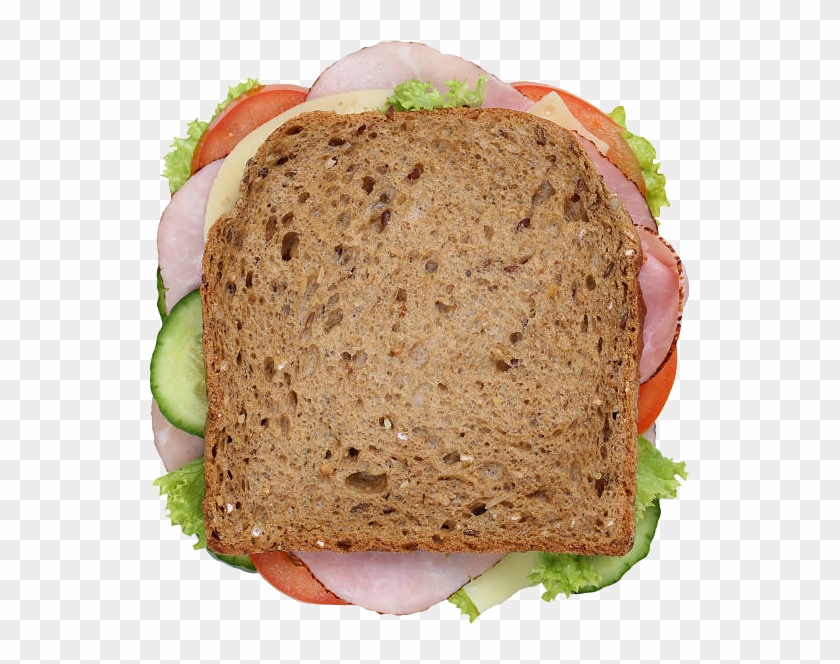 Sandwich - Sandwich From Top Png Clipart