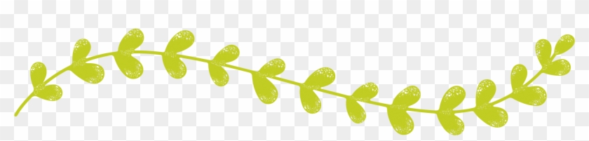 Green Underline Sprig - Transparent Underline Clipart