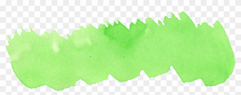 Brush Clipart Green - Green Watercolor Clipart - Png Download #512367