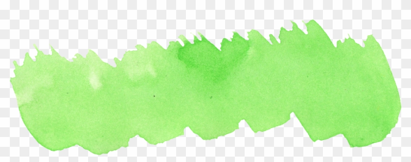 Brush Clipart Green - Green Watercolor Clipart - Png Download