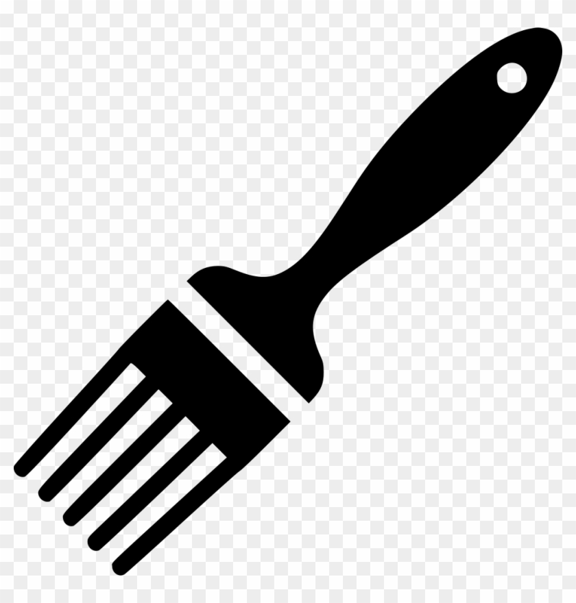 Png File Svg - Pastry Brush Png Black And White Clipart #512497