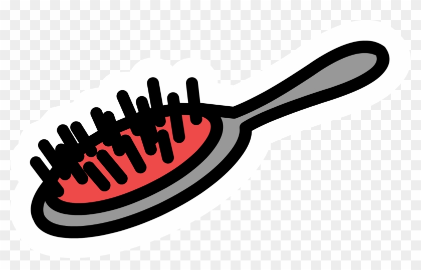 Hairbrush Pin - Cartoon Hair Brush Png Clipart