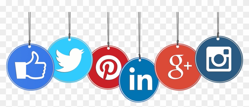 Social Media Logos Searchvista - Social Media Transparent Icon Clipart