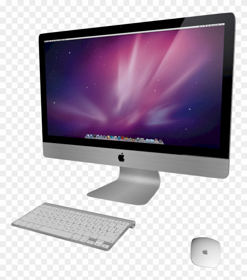27" Imac With Keyboard And Mouse - Imac 27 Clipart