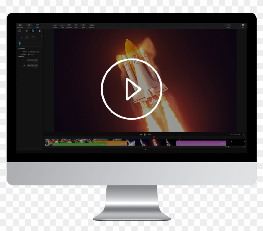 Screen Recording And Video Editing For Mac - Led-backlit Lcd Display Clipart