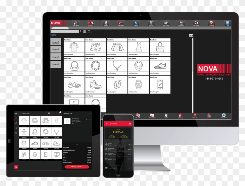 Kiosk Point Of Sale Systems - Nova Pos Clipart