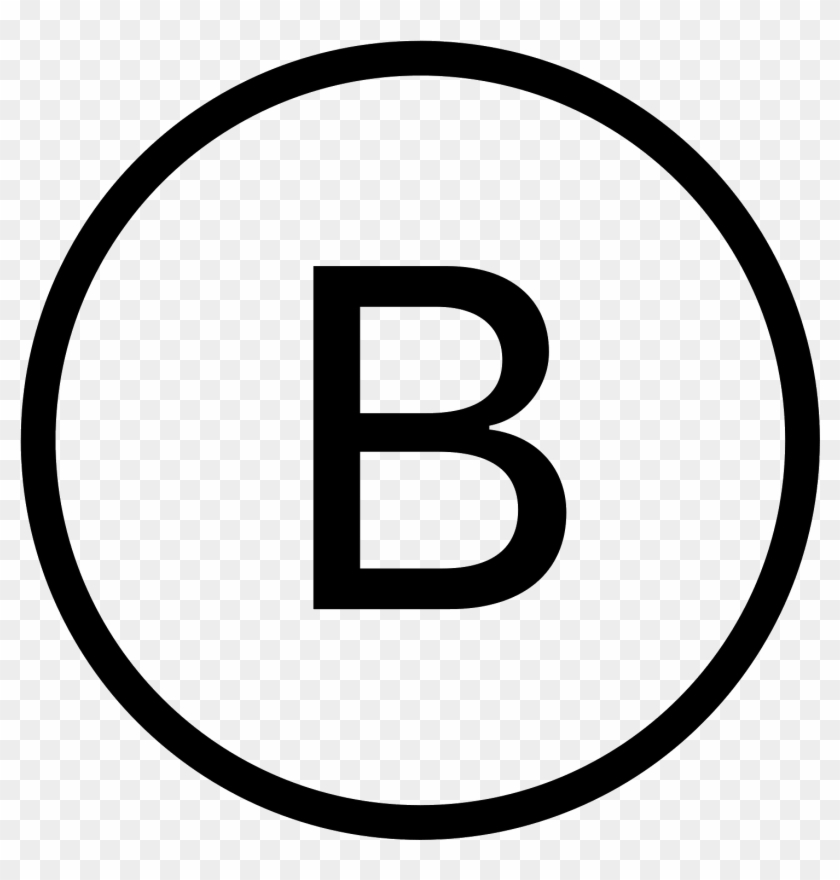 1600 X 1600 4 - B In A Circle Clipart #513965