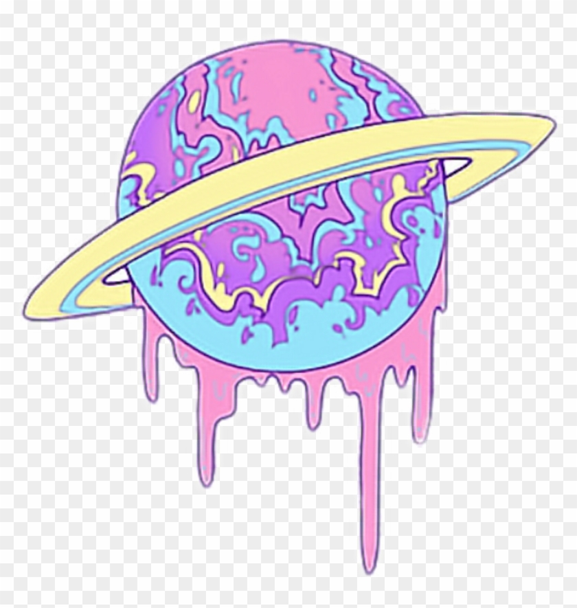 Saturn Planet Purple Wallpaper Watercolor Pastel Tumblr Clipart