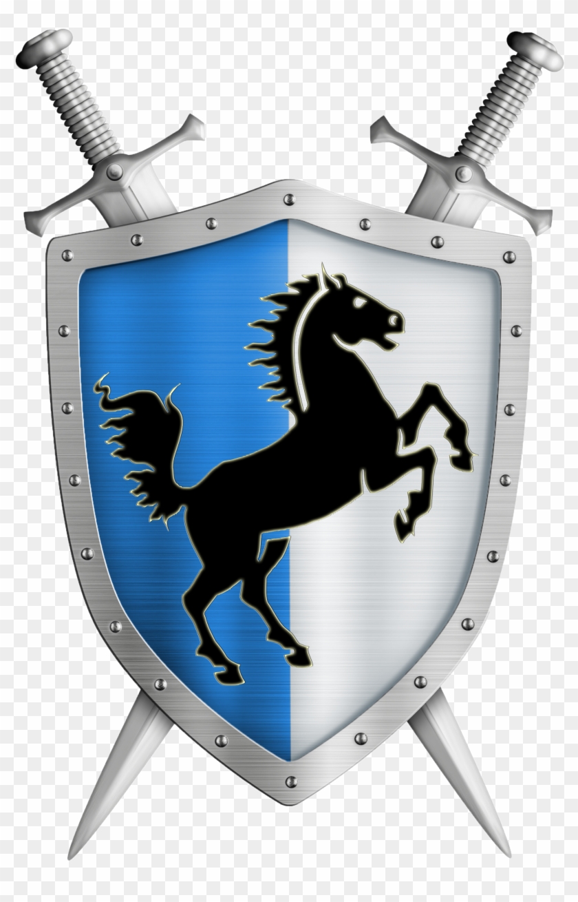 Black Knight , Png Download - Crusader Shield And Sword Clipart