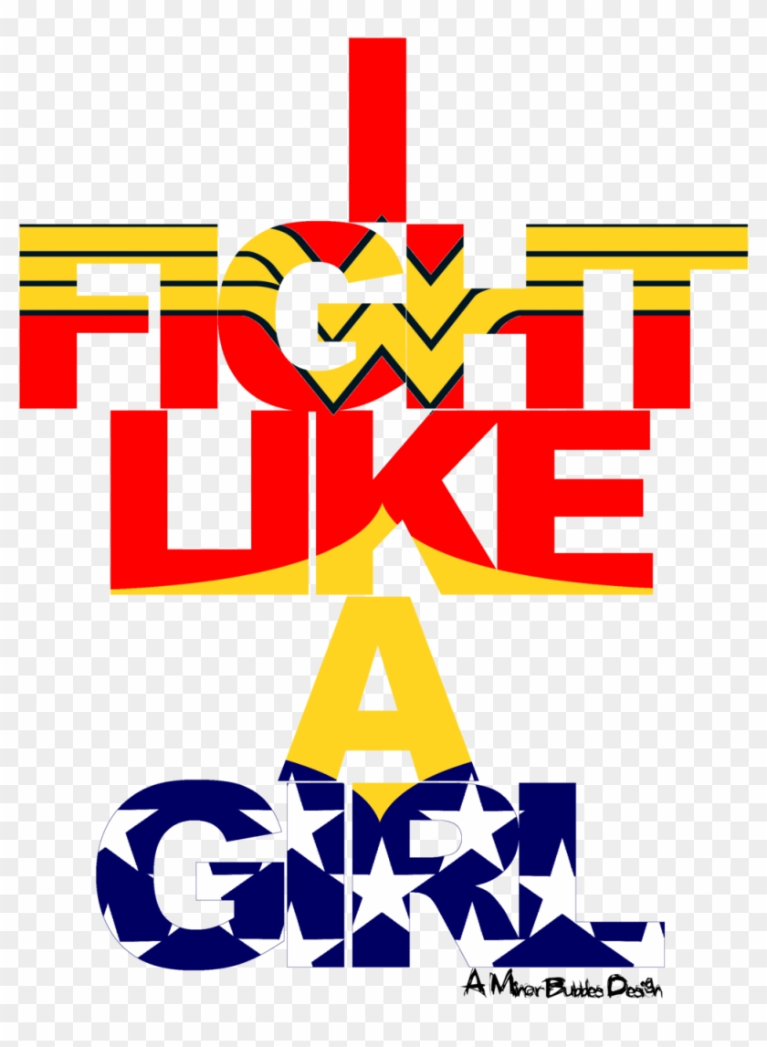 Wonder Woman Clipart Breast Cancer - Fight Like A Girl Wonder Woman - Png Download