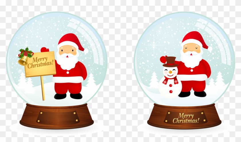 Free Vector Vector Santa Christmas Snowballs - Merry Christmas Dp For Whatsapp Clipart #514489